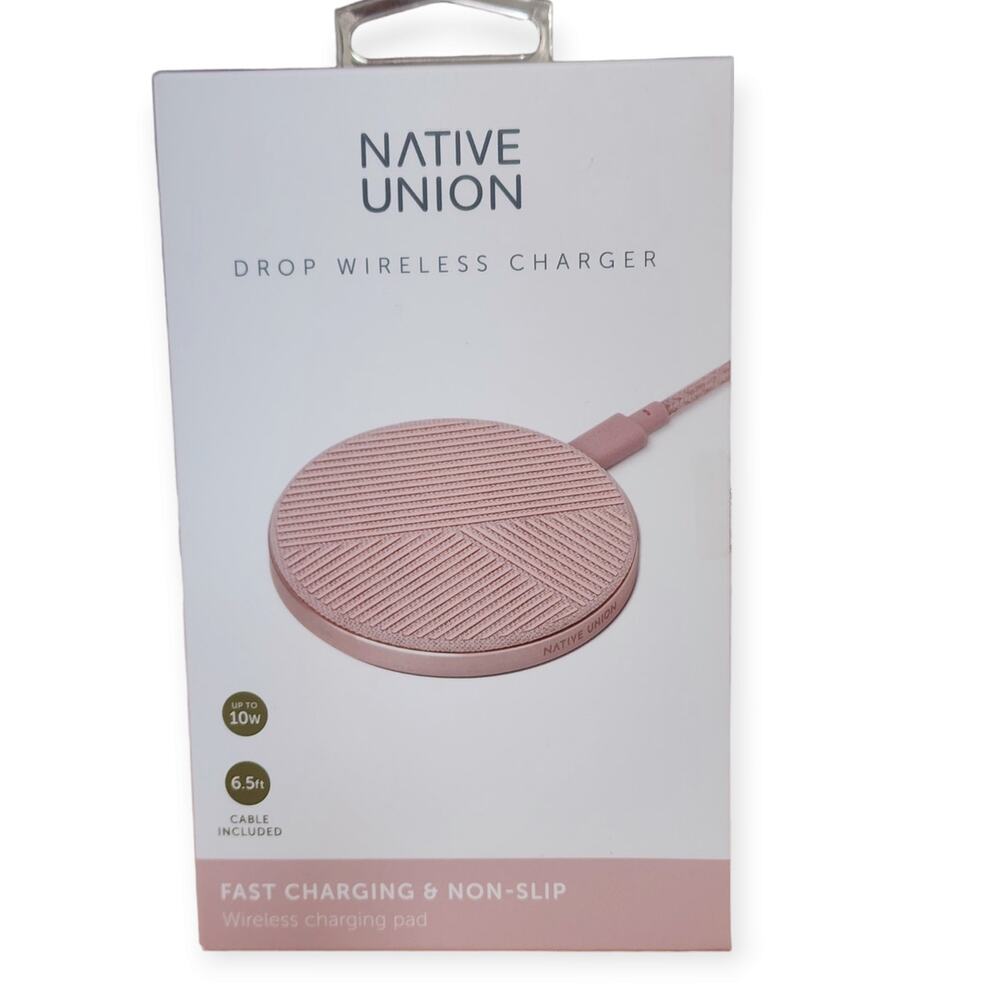 Native Union Drop Wireless Charger – Pink – NWT